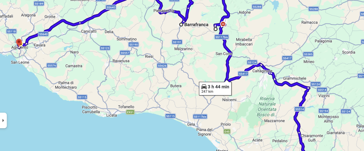 0330 Ragusa To Agrigento 1200x500